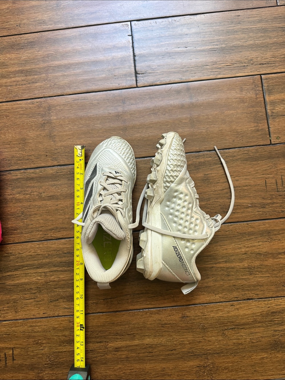 Kids Beige Cleats with Secure Lace-Up Fit